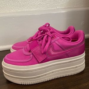 Nike Magenta Platform Sneakers 6.5